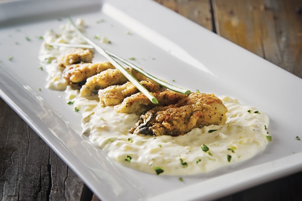 Pan-Fried Oysters with Tartar Sauce