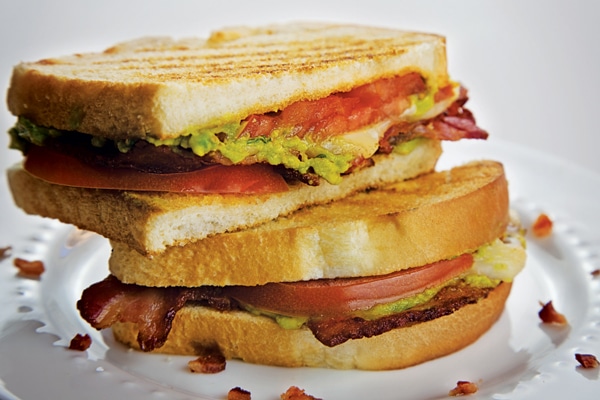 Grilled Cheese with Bacon, Avocado and Tomato