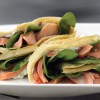 Herb Crepes with Smoked Salmon and Lemon Zest