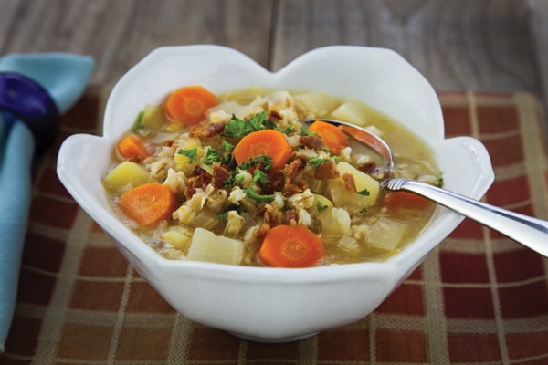 Root Vegetable and Barley Soup